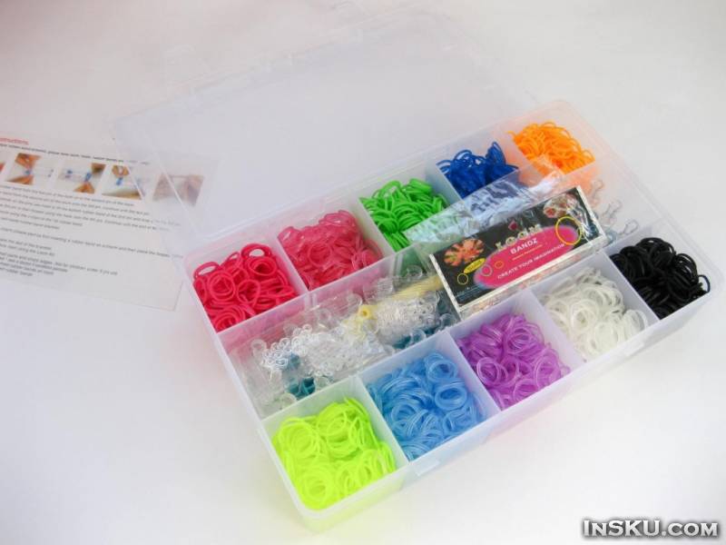 TinyDeal: Разноцветные резиночки для плетения - большой набор