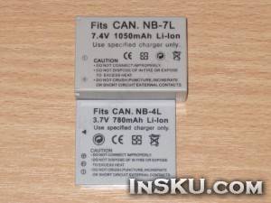NB-4L и NB-7L, аккумуляторы для фотоаппаратов Canon. Обзор на InSKU.com