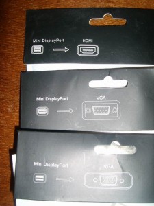 Адаптеры с Mini DisplayPort'а на VGA и на HDMI. Обзор на InSKU.com