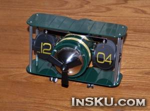 Гламурные настольные часы с перекидными цифрами - Airplane Model Table Desktop Clock. Обзор на InSKU.com