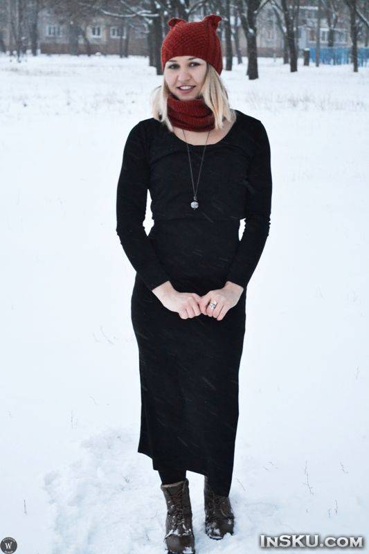 Женское длинное платье, для повседневного ношения. Обзор на InSKU.com