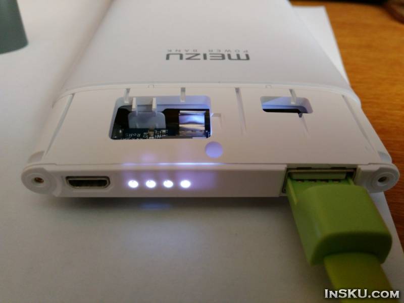 Обзор внешнего аккумулятора Meizu M8 10000mAh. Обзор на InSKU.com