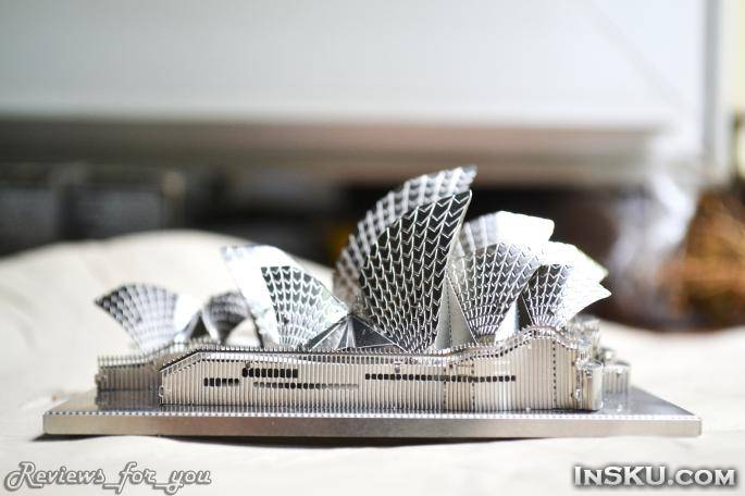 Металлический 3D пазл - 'Сиднейский оперный театр', Sydney Opera House Model 3D DIY. Обзор на InSKU.com