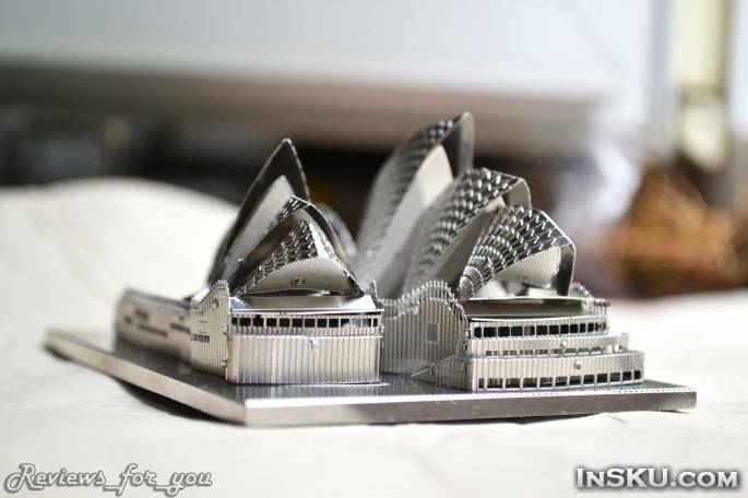 Металлический 3D пазл - 'Сиднейский оперный театр', Sydney Opera House Model 3D DIY. Обзор на InSKU.com