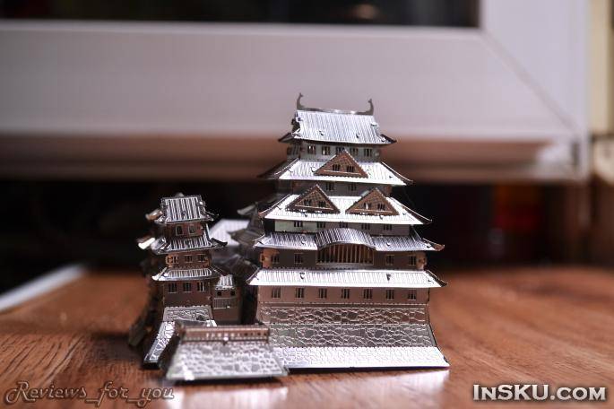 Металлический 3D пазл - 'Замок Химэдзи', Himeji Castle 3D Metallic Nano Puzzle. Обзор на InSKU.com
