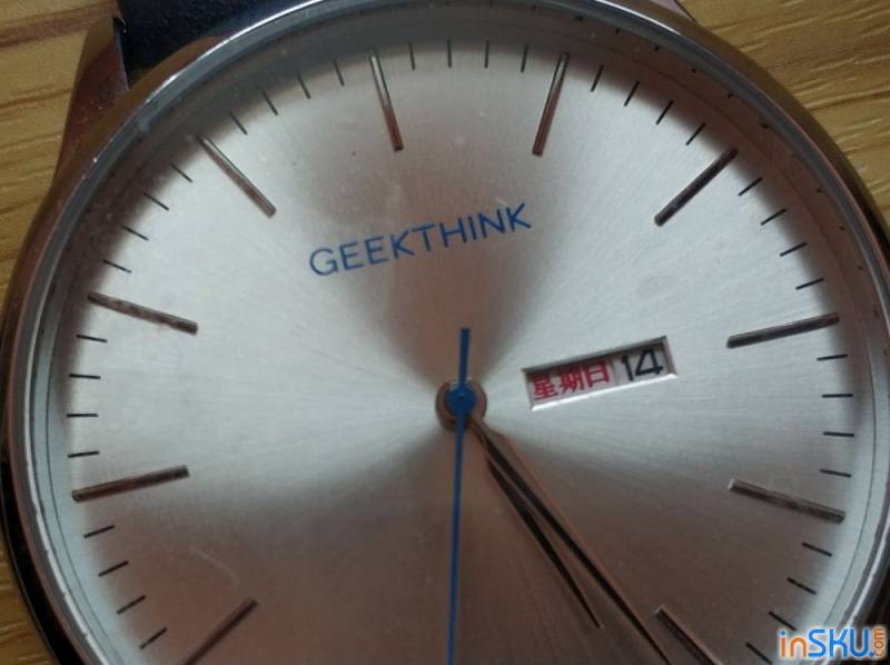 Минималистические часы от Geekthink на каждый день - трехстрелочник/дата/день недели. Обзор на InSKU.com