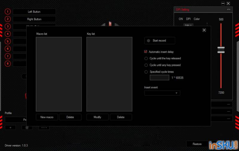 Обзор игровой мыши VicTsing - 8 программируемых кнопок, RGB подсветка и 7200 dpi. Обзор на InSKU.com