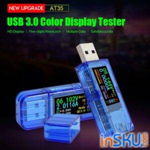 USB тестер RD AT35 USB 3,0 - проста простотой и QC. Обзор на InSKU.com