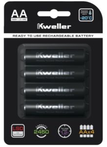 Обзор аккумуляторов Kweller AA 2450 (EXAA) - альтернатива дорогим Eneloop Pro. Обзор на InSKU.com