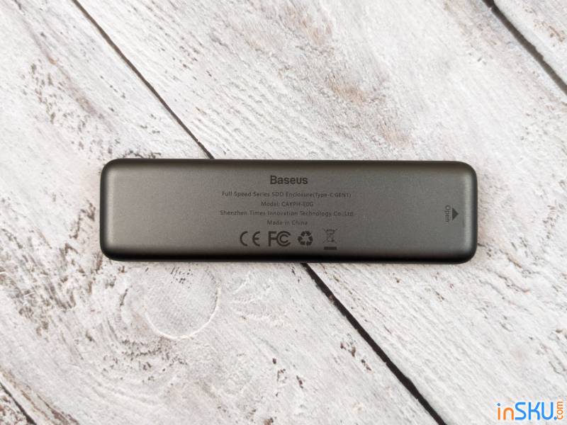Внешний карман Baseus для M2 SSD (NGFF) SATA с подключением через Type C 3.1 Gen 1. Обзор на InSKU.com
