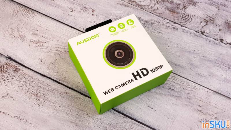 Недорогая веб-камера Ausdom AW615: Full HD, встроенный микрофон, поддержка Windows и Android. Обзор на InSKU.com