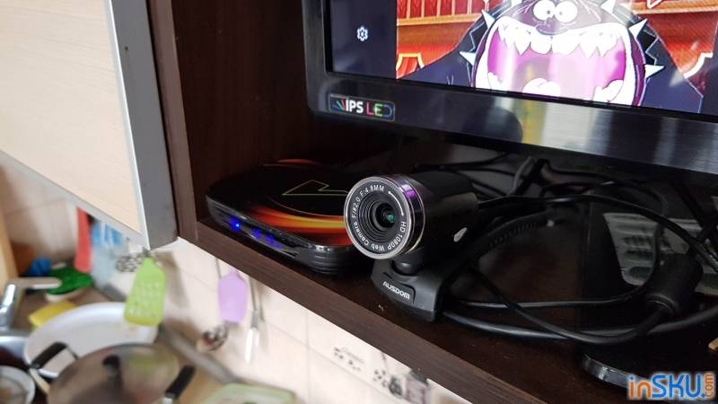 Недорогая веб-камера Ausdom AW615: Full HD, встроенный микрофон, поддержка Windows и Android. Обзор на InSKU.com