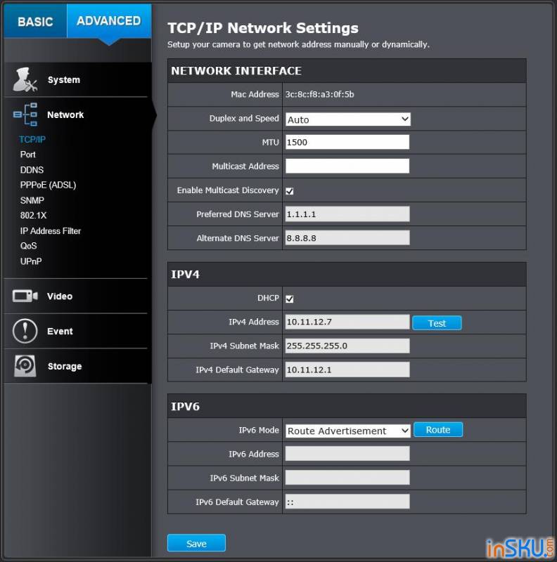 Обзор камеры наблюдения TrendNet TV-IP1314PI (WDR, H.265+ и 4Мп). Обзор на InSKU.com