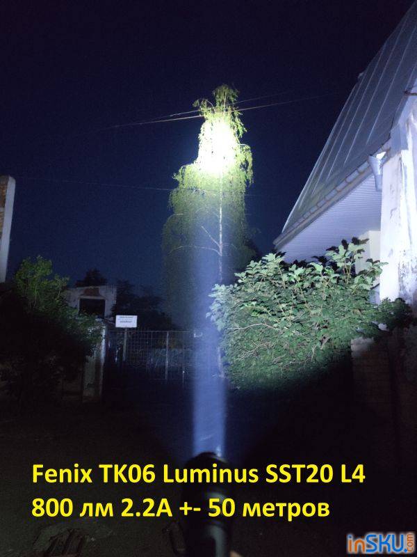 Обзор фонаря Fenix TK06 (Luminus SST20 L4). А ведь неплохой тактик!. Обзор на InSKU.com