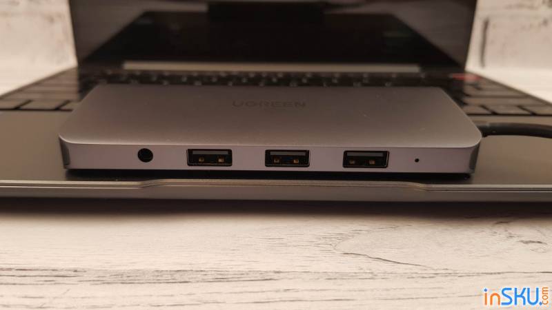 Универсальный USB-C-хаб Ugreen 10-в-1 с поддержкой USB 3.0, HDMI, Dex, Ethernet и PD 100 Вт. Обзор на InSKU.com