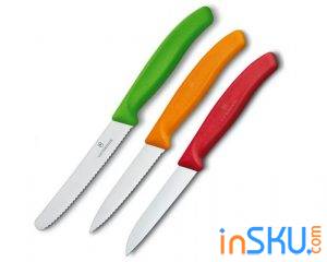 Обзор набора из 3 ножей VICTORINOX 6.7116.32 - идеальные кухонники для ленивых. Обзор на InSKU.com
