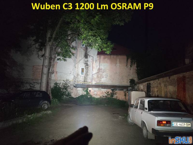 Обзор фонаря Wuben C3 1200 Lm OSRAM P9. Обзор на InSKU.com