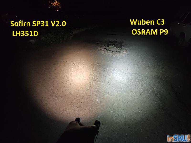 Обзор фонаря Wuben C3 1200 Lm OSRAM P9. Обзор на InSKU.com