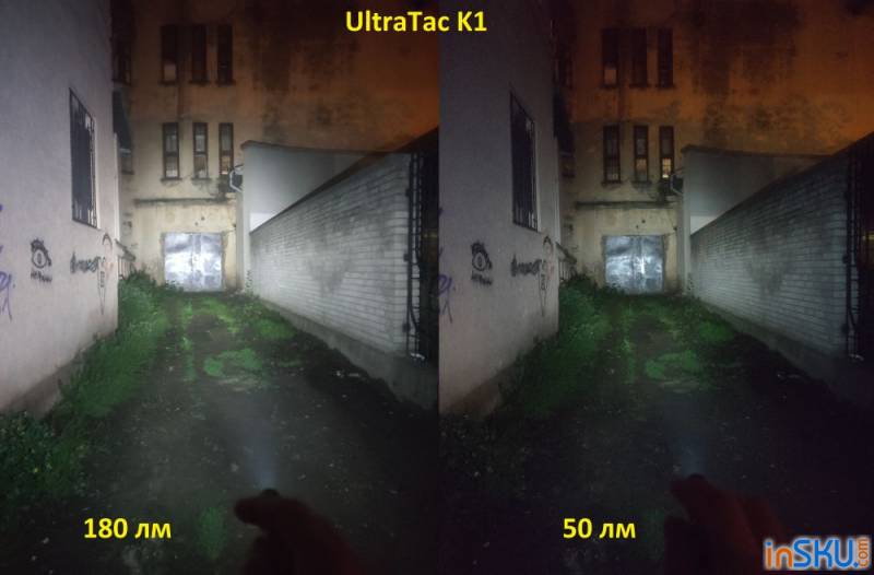 Обзор наключного фонаря UltraTac K1 - трехрежимник на CREE XP-G2 и с диффузором. Обзор на InSKU.com