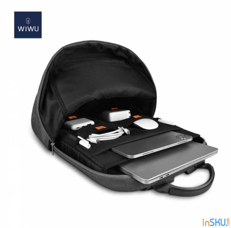 Ноутбучный рюкзак WIWU (15.6") строгого внешнего вида. Обзор на InSKU.com