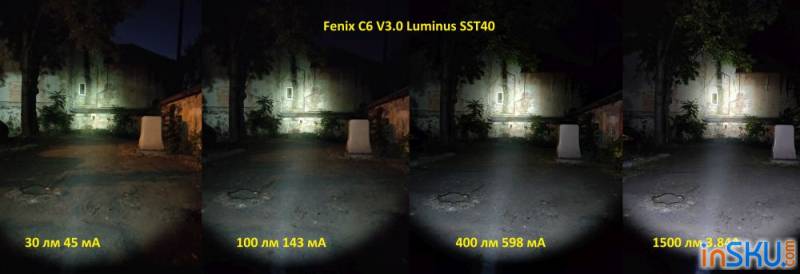 Обзор фонаря Fenix C6 V3.0 (тайп-с/Luminus SST40/18 650/магнит) - просто и понятно. Обзор на InSKU.com