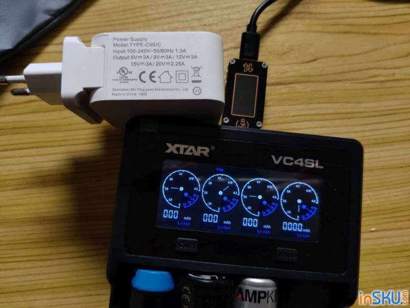Обзор универсальной зарядки XTAR VC4SL - режим тестирования, поддержка защищенных 21 700. Обзор на InSKU.com