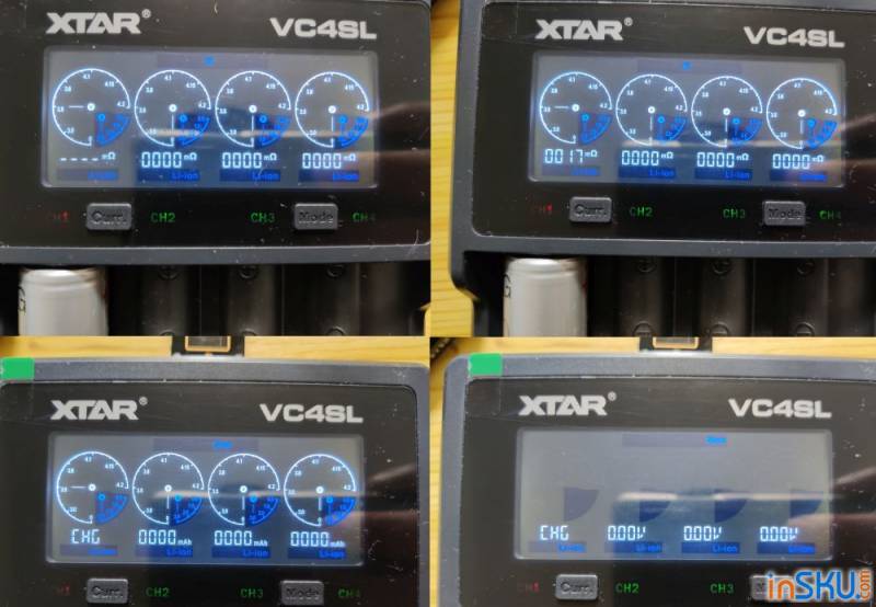 Обзор универсальной зарядки XTAR VC4SL - режим тестирования, поддержка защищенных 21 700. Обзор на InSKU.com