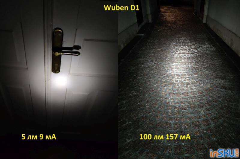 Обзор Wuben D1 - компактный флудерный фонарь-павербанк под 18 650. Обзор на InSKU.com