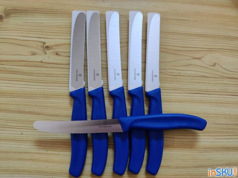 Обзор набора из 6 ножей-кухонников VICTORINOX SWISSCLASSIC 6.7832.6. Обзор на InSKU.com