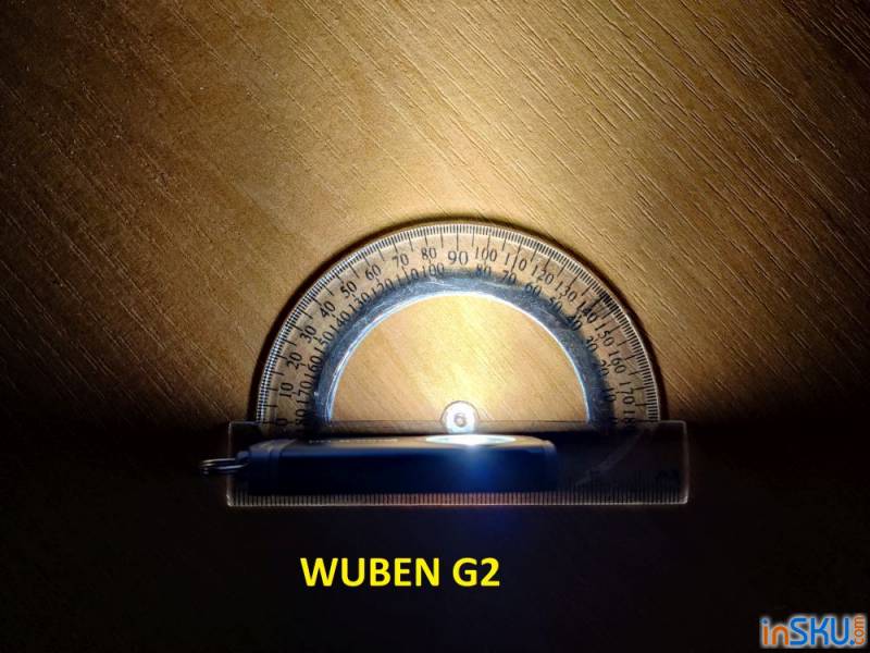 Обзор наключного фонаря WUBEN G2 - тайп-с и встроенная батарея. Обзор на InSKU.com
