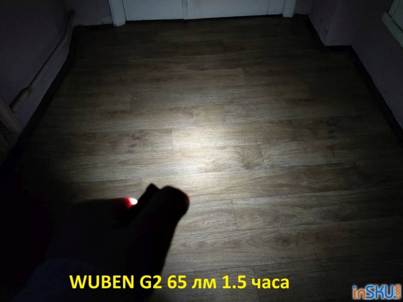 Обзор наключного фонаря WUBEN G2 - тайп-с и встроенная батарея. Обзор на InSKU.com