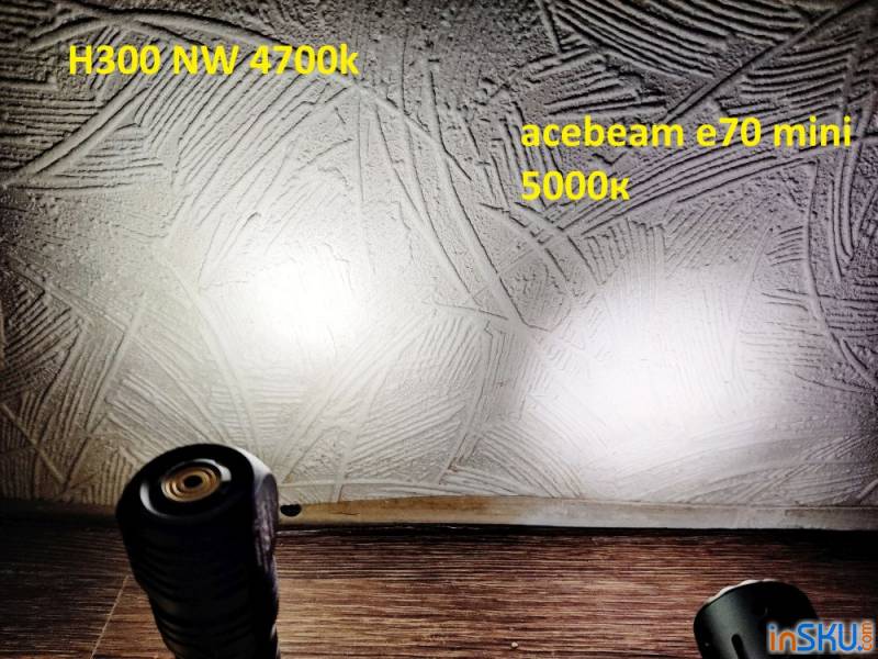 Обзор фонаря Acebeam E70 Mini - красивый полочник с правильным светом 3 x High CRI Nichia 519A. Обзор на InSKU.com