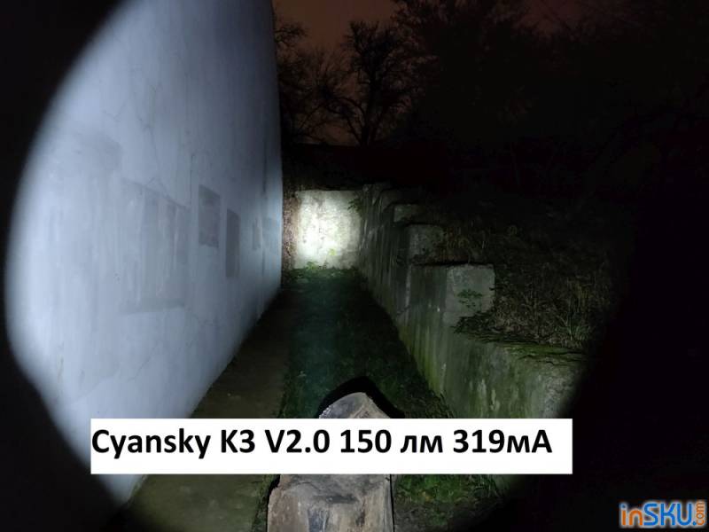 Обзор тактического фонаря Cyansky K3 V2.0 - простое управление и стабилизация. Обзор на InSKU.com