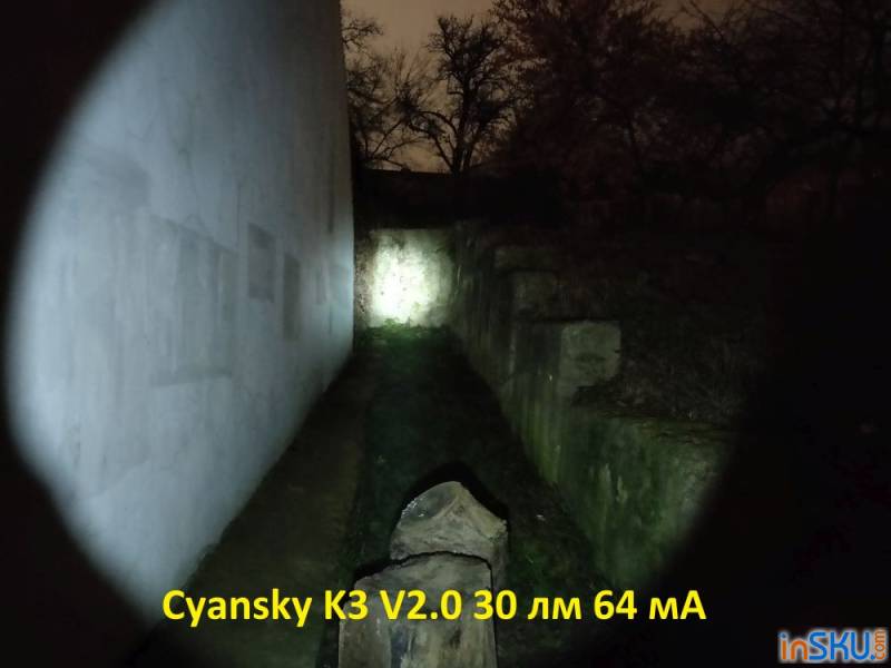 Обзор тактического фонаря Cyansky K3 V2.0 - простое управление и стабилизация. Обзор на InSKU.com