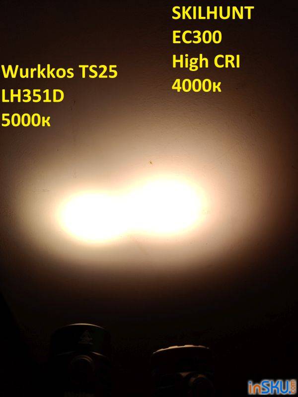 Ручной флудерный фонарь-павербанк Wurkkos TS25 (4*LH351D+Aux) - обзор и впечатления. Обзор на InSKU.com