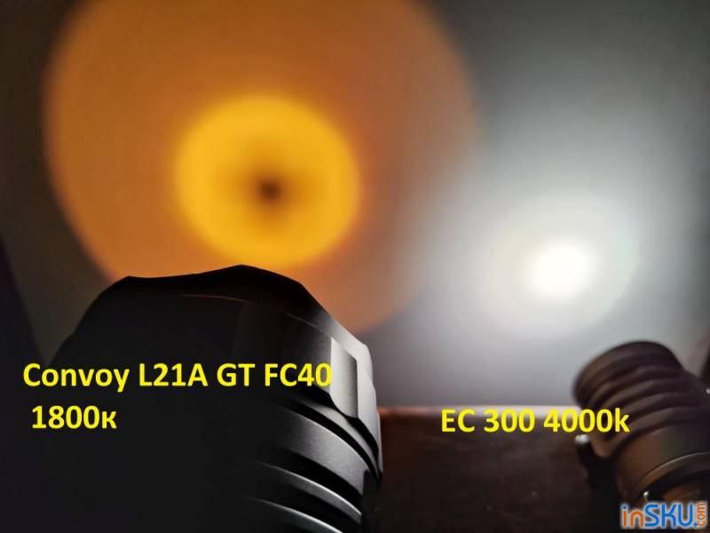 Обзор фонаря Convoy L21A - теплый High CRI дальнобой с GT FC40. Обзор на InSKU.com