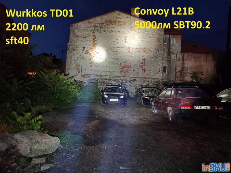 Обзор фонаря Wurkkos TD01 - тактический дальнобой под SFT40 (2200 лм/1039 M). Обзор на InSKU.com