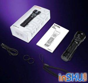 Обзор Sofirn SR15 UV - мощный фонарь 365 нм с четырьмя SST08-UV, аккумулятором 21700 и зарядкой USB-C. Обзор на InSKU.com