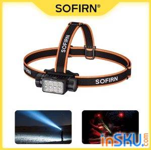 Обзор SOFIRN HS23 - налобный фонарь с Spot, Flood и красным светом. Обзор на InSKU.com